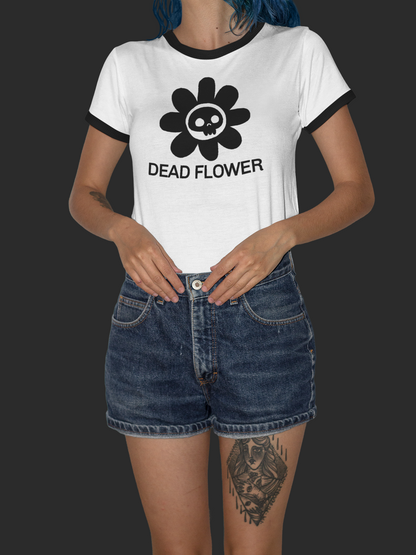 Dead Flower Ringer T-Shirt