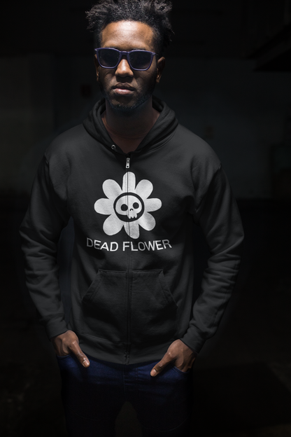 Dead Flower Zipper Hoodie
